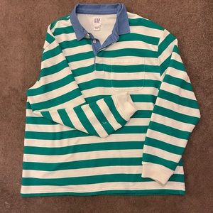 Men’s Gap Striped Polo Sweater